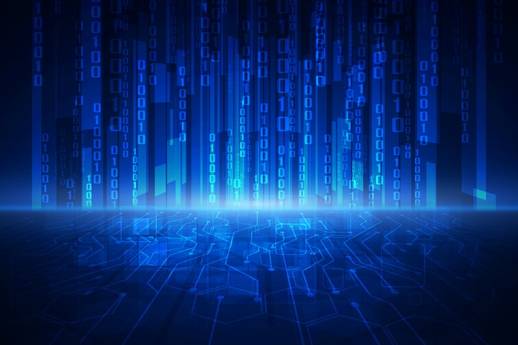 Vector abstract technology security on global network background
