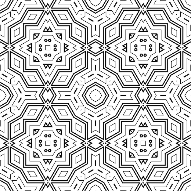 Abstract thin line seamless pattern. Linear ornamental geometric background. Wrapping paper.