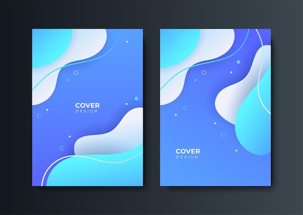 Abstract trendy blue gradient modern covers geometric pattern template design background Template for presentation magazine flyer annual report poster and business card