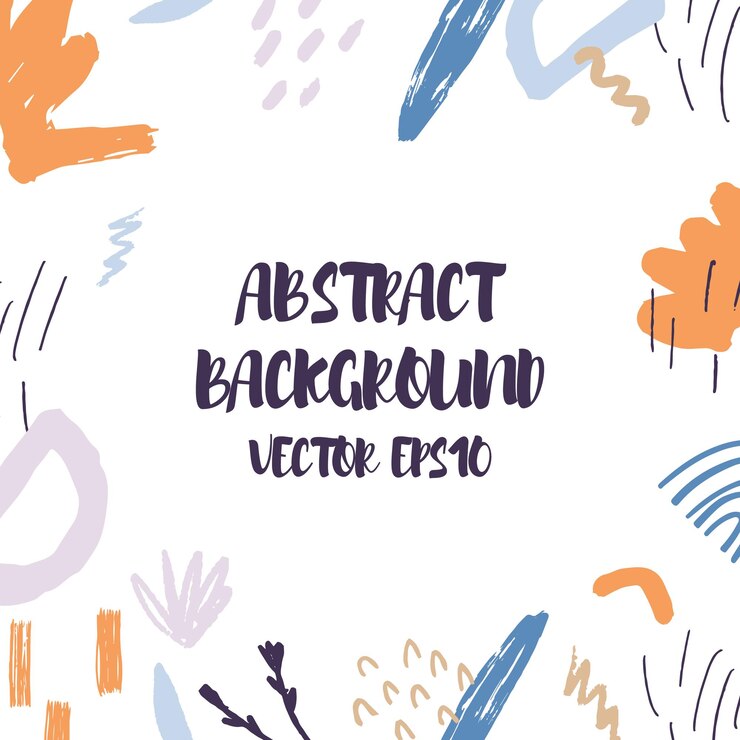 Vector abstract trendy style botanical and geometric elements, textures.