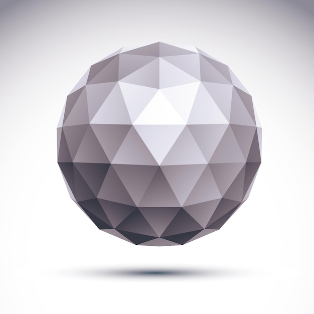 abstract vector 3d geometric object, clear eps 8.