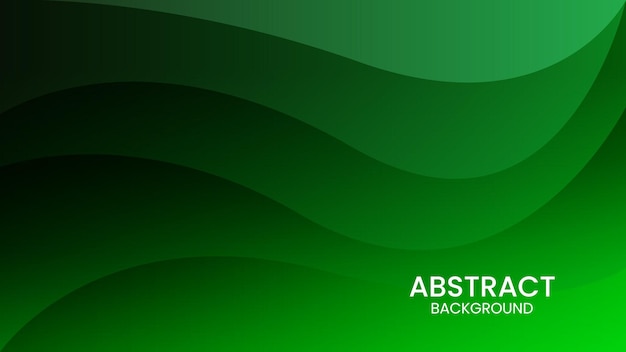 Abstract Vector Green Background Design Template