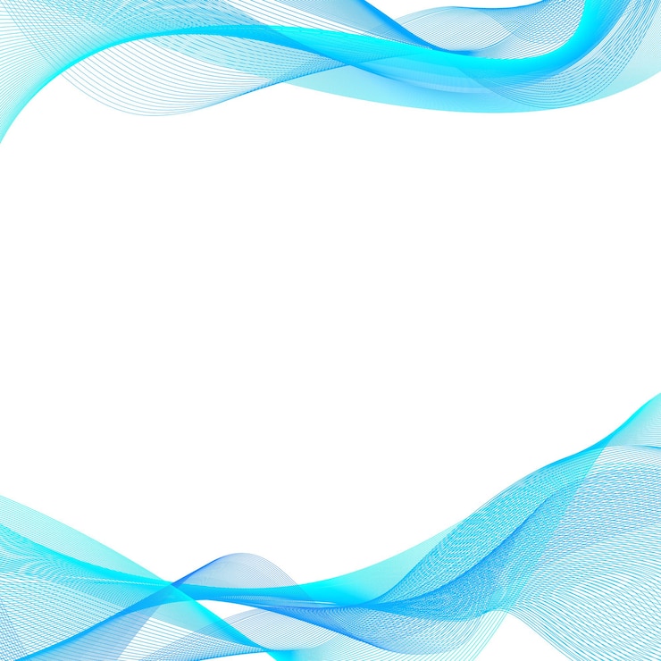 Vector abstract wave background blue back white
