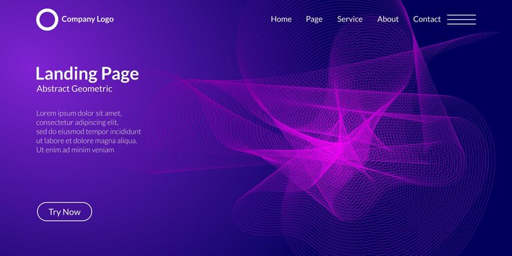 Vector abstract wave curve background