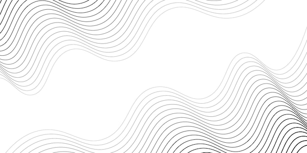 Abstract wave line white background design Vector illustration