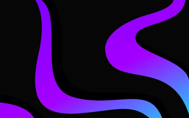 abstract wave liquid black background design with blue gradation design