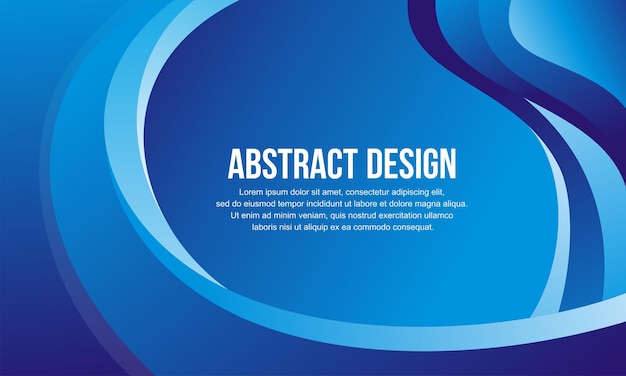 abstract wave vector design for banner and background with blue color concept