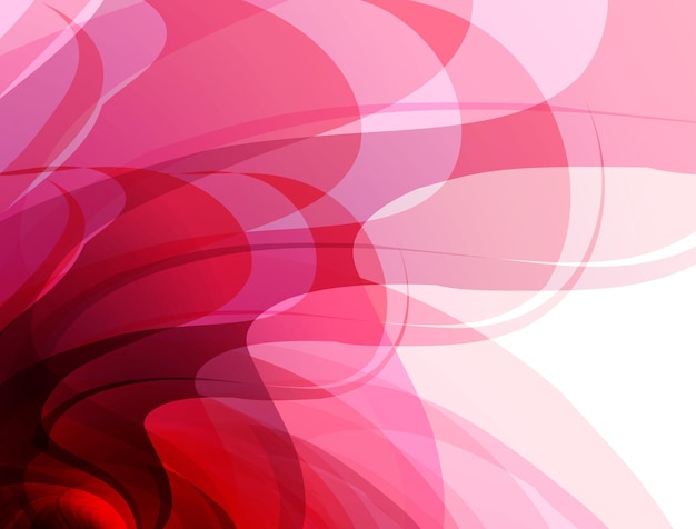 abstract wavy pink lines banner background