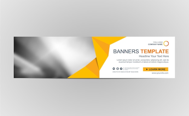 Abstract Web banner design background or header Templates