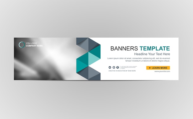 Abstract Web banner design background or header Templates
