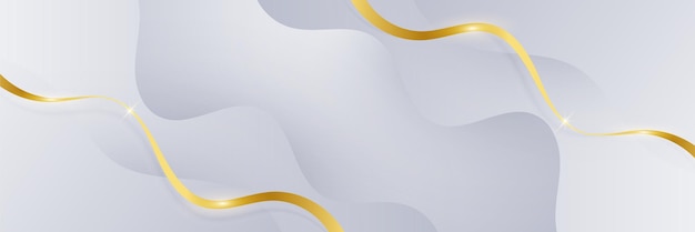 Abstract white and gold background