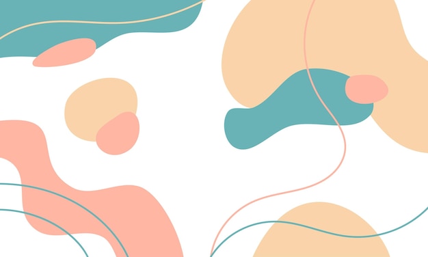 Abstract white background with organic shapes. Abstract design background with pastel color.