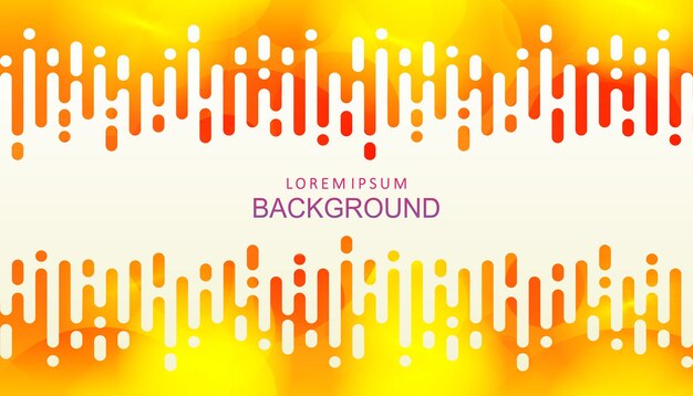 abstract yellow design with gradient and a set of circles, vertical rounded stripes.