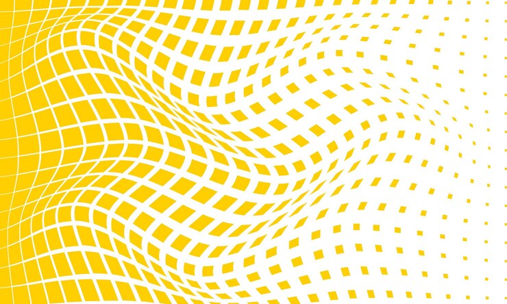 Abstract Yellow Wave Background