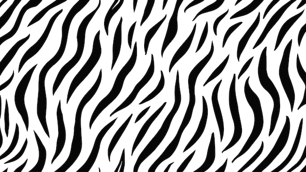 Abstract zebra print or stripes pattern vector