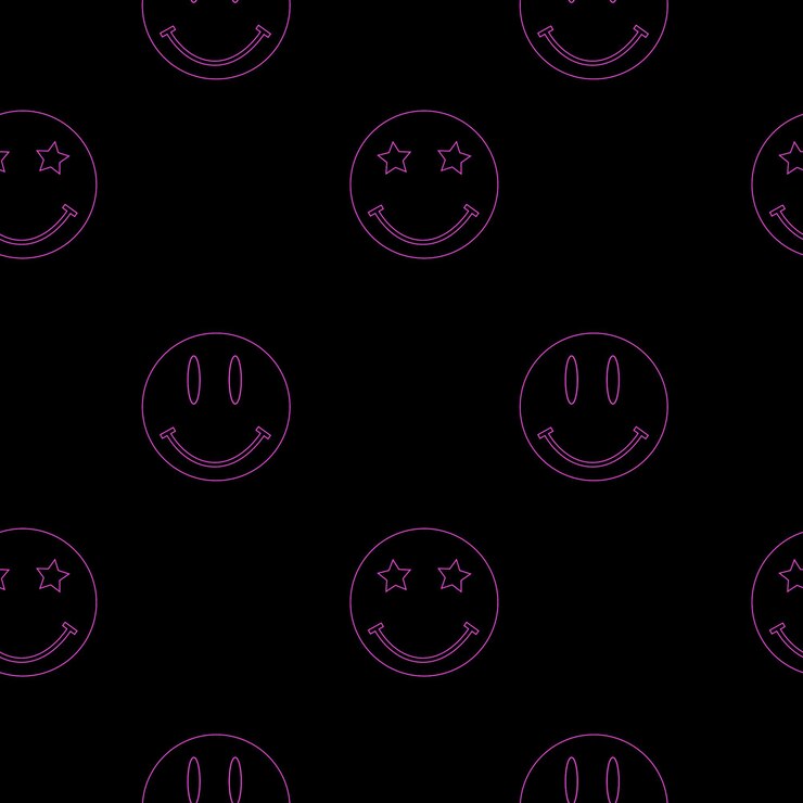 Acid rave psychedelic trippy seamless pattern