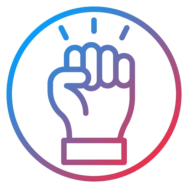 activism icon vector image can be used for human rights
