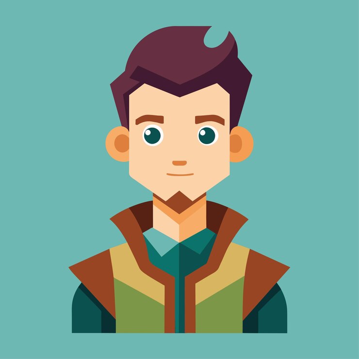 Vector actor vector character illustration in flat style