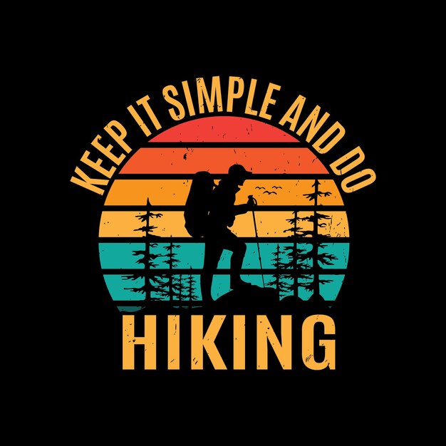 Adventure hiking t shirt design
