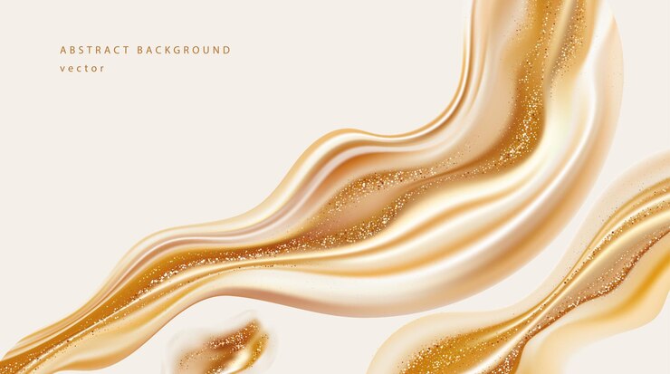 Aesthetic beige and gold golden dust glitter elegant shine background d render beauty display vector