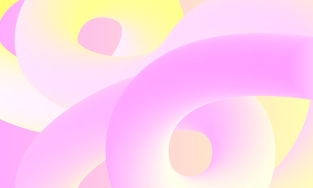 aesthetic colour background 3d gradient abstract shapes vector