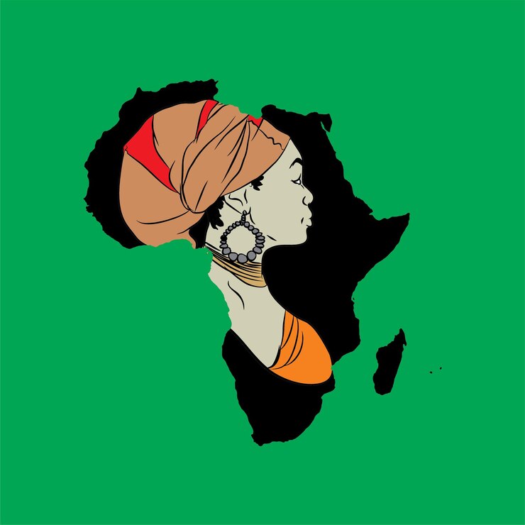 Vector african women