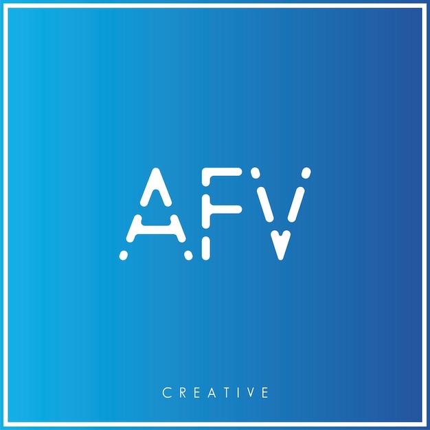 afv creative vector latter logo design minimal latter logo premium vector illustration monogram
