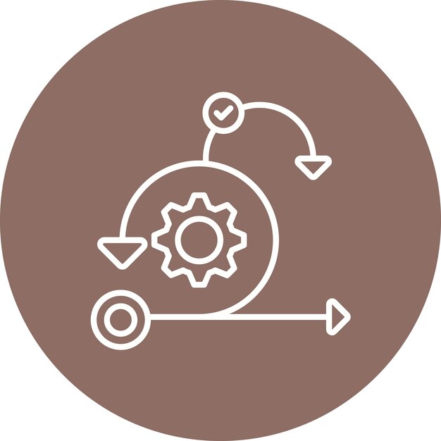 agile icon vector image can be used for project management
