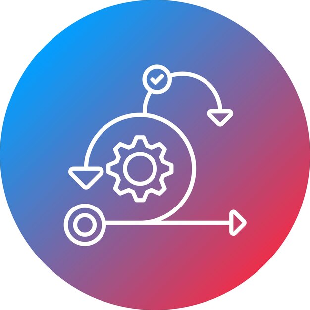 agile icon vector image can be used for project management
