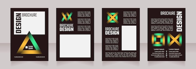 Agribusiness blank brochure design