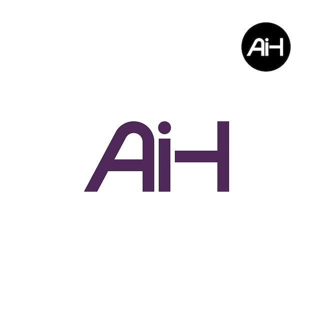 AIH Logo Letter Monogram Design