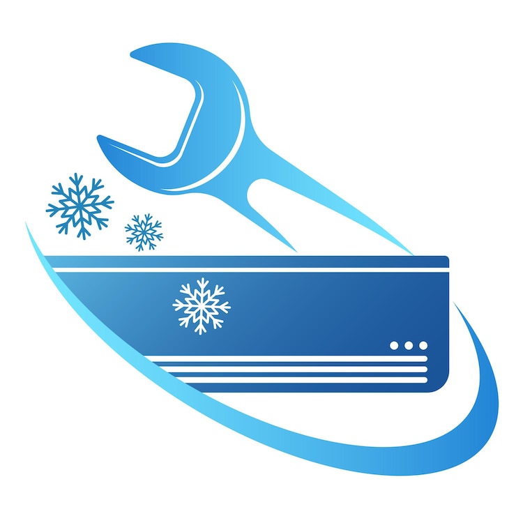 Air conditioning system repair symbol