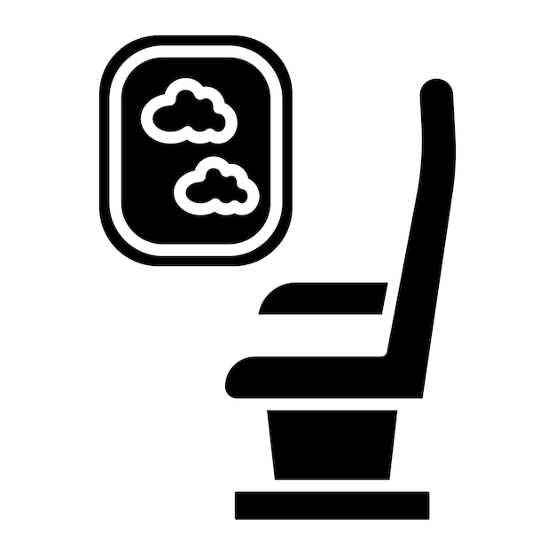 Airplane Seat Vector Illustration