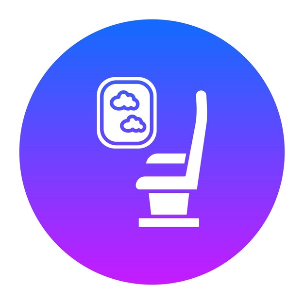 Airplane Seat Vector Illustration