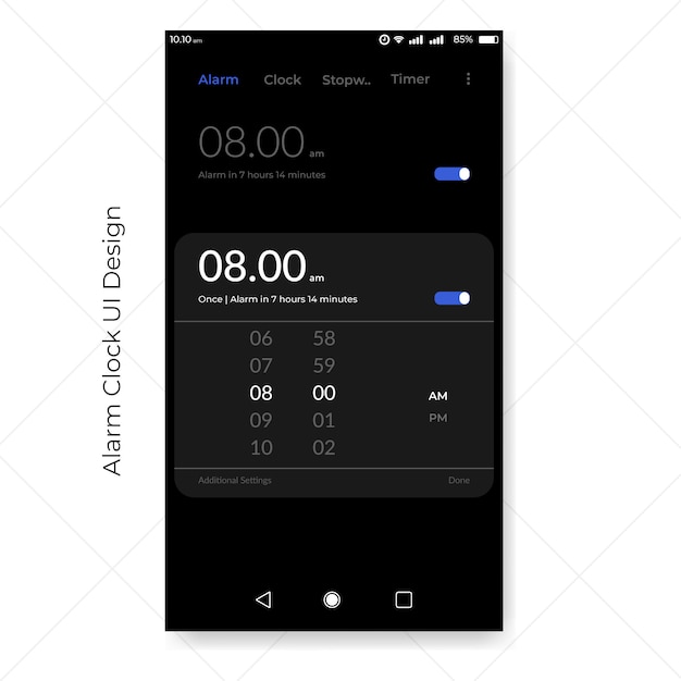 Alarm Clock Ui Template