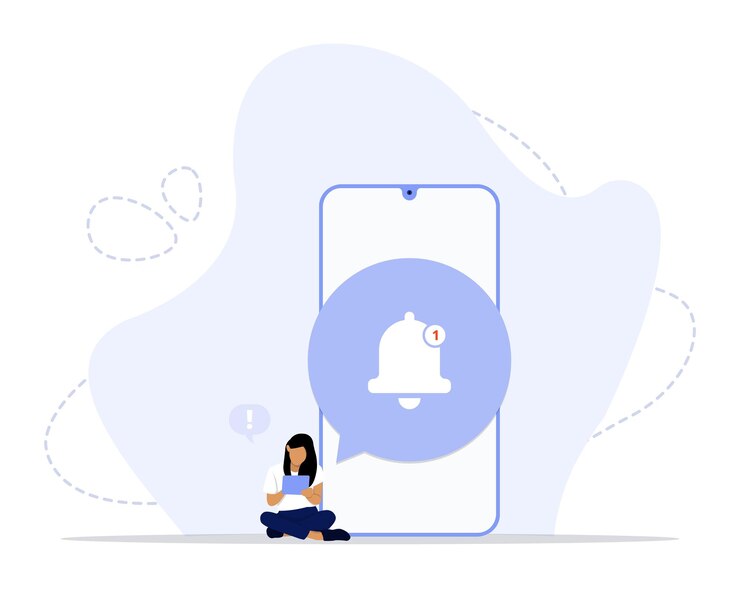 Vector alert concept illustration