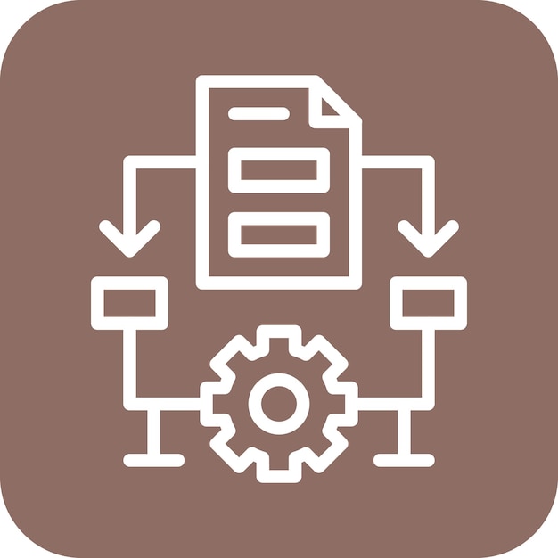 algorithm vector icon illustration of coding and development iconset