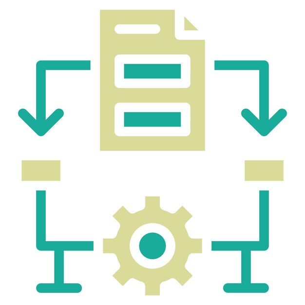algorithm vector icon illustration of coding and development iconset