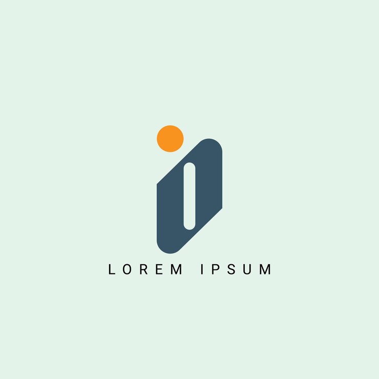 Alphabet io or oi illustration monogram vector logo template