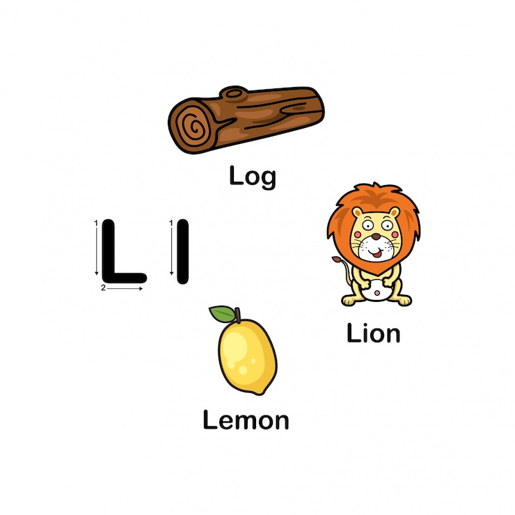 Vector alphabet letter l