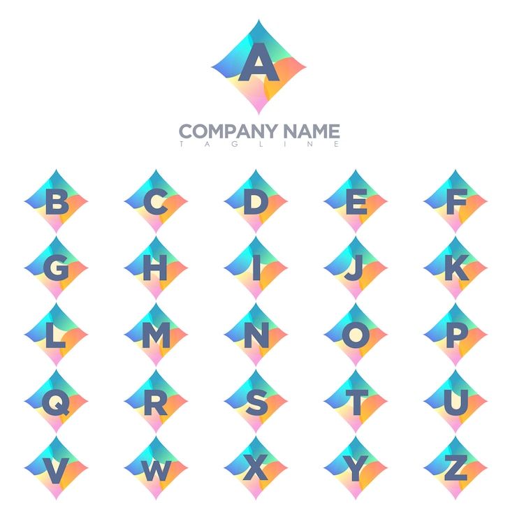 Vector alphabet letter logo