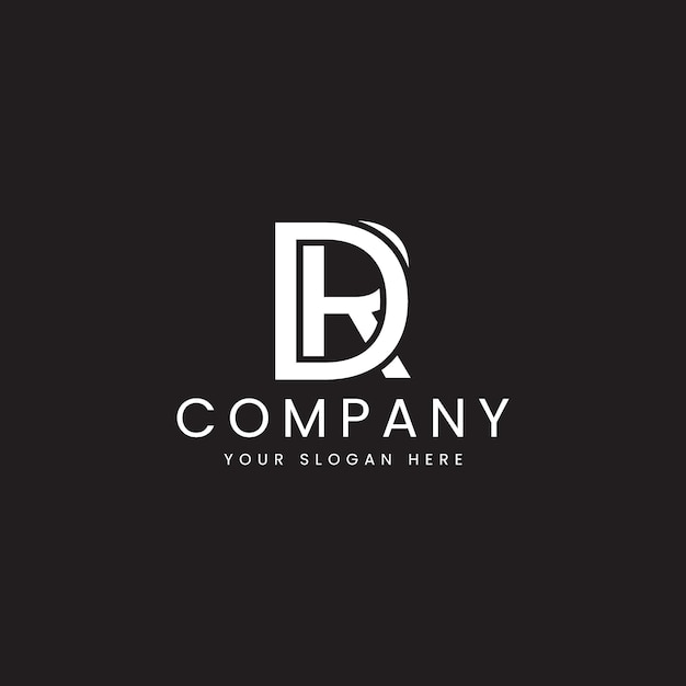 Alphabet letters logo DR RD D and R