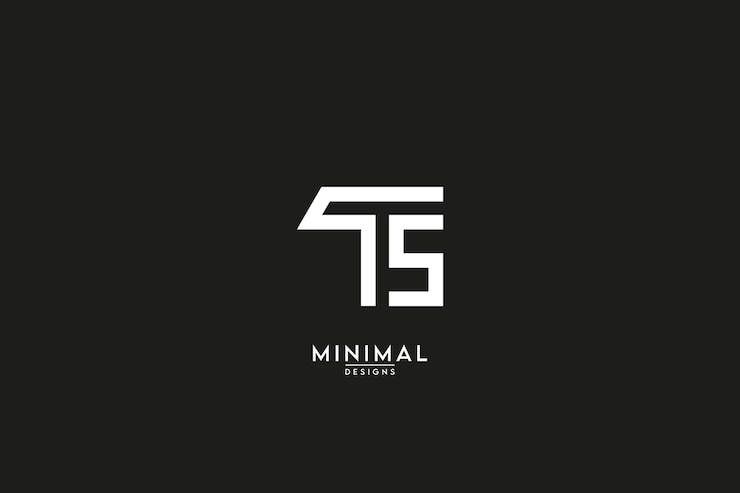 Vector alphabet letters ts st t s business logo initial based monogram icon vector