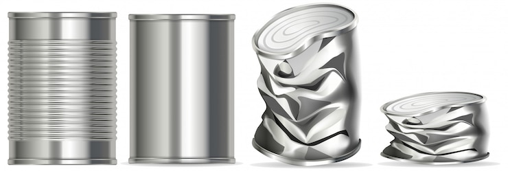 Vector aluminium can with no label on it