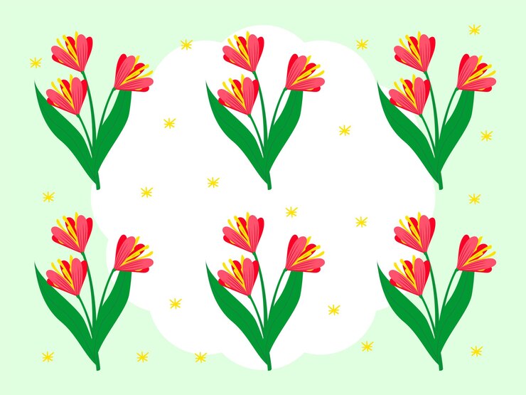 Vector amaryllis concept illustration stylish and beautiful