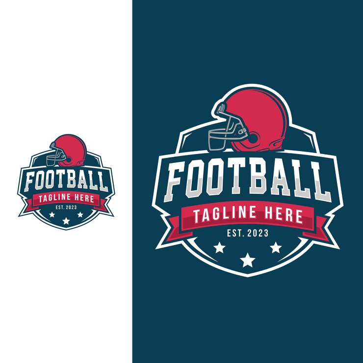 American Football Sports logo and badge american football logo vector illustration