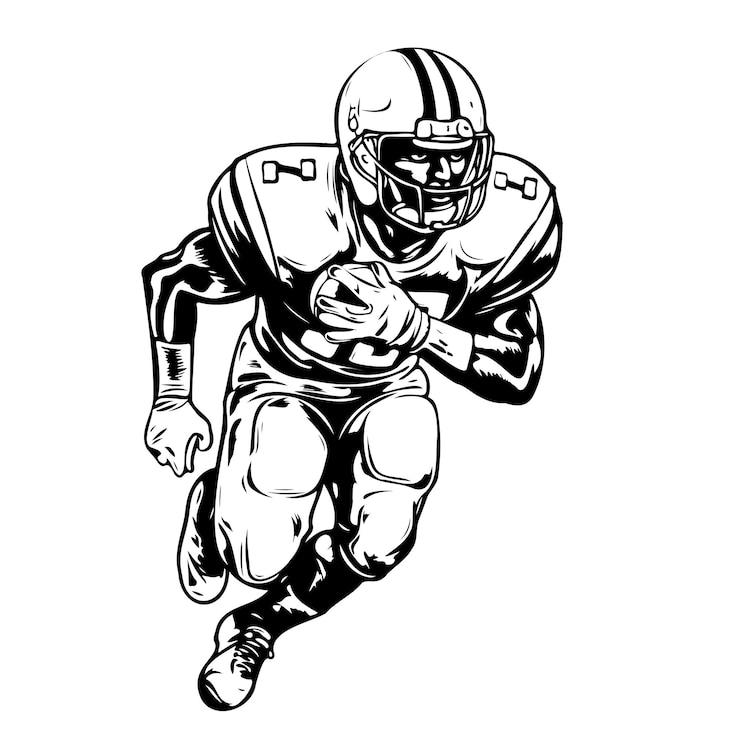 Vector american football vector hand sketch sport vector