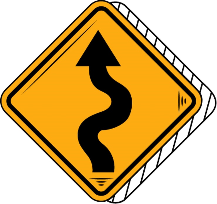Vector american road sign