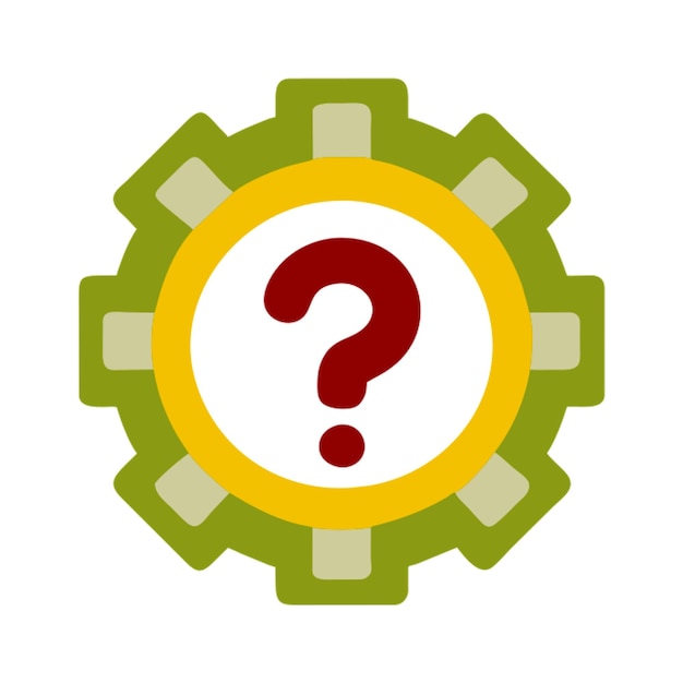 an icon representing question solving icon