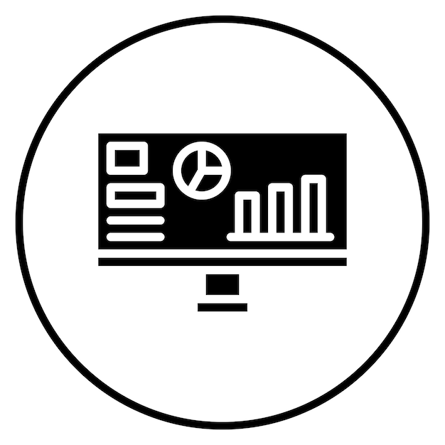 analytics vector icon illustration of banking and finance iconset